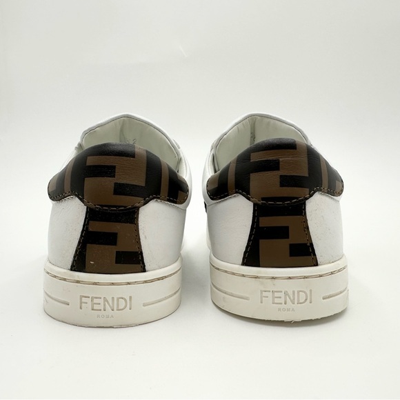 Fendi Monogram FF Nappa leather unisex junior sneakers - Picture 4 of 14